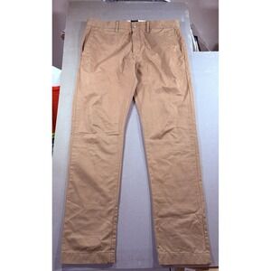 J Crew 484 Broken In Straight Chino Pants Mens 34x32 Caramel